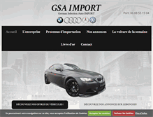 Tablet Screenshot of gsa-import.fr